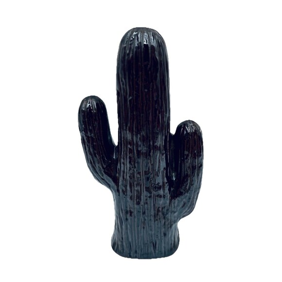 Vintage Cactus Bank w Original Stopper Southwest Design w Gun & Hat Japan - Picture 3 of 9